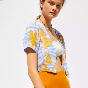 NWT Urban Renewal cropped sheer top